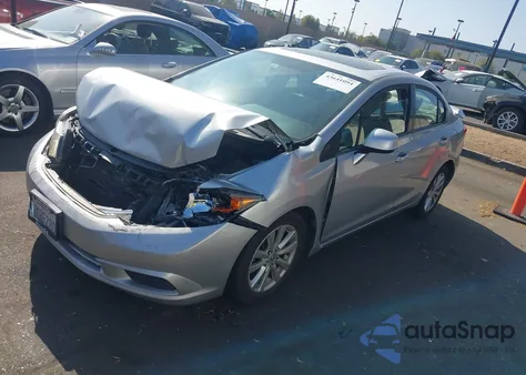 2012 Honda Civic Ex z USA, uszkodzony, nr VIN 19XFB2F88CE333653